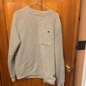 Gray Men's for fleece linedSweater with Pocket